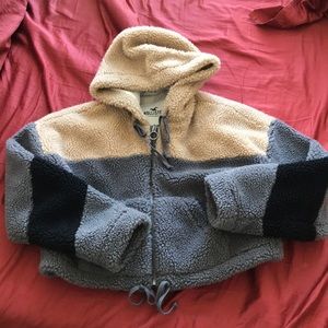 Sherpa cropped jacket